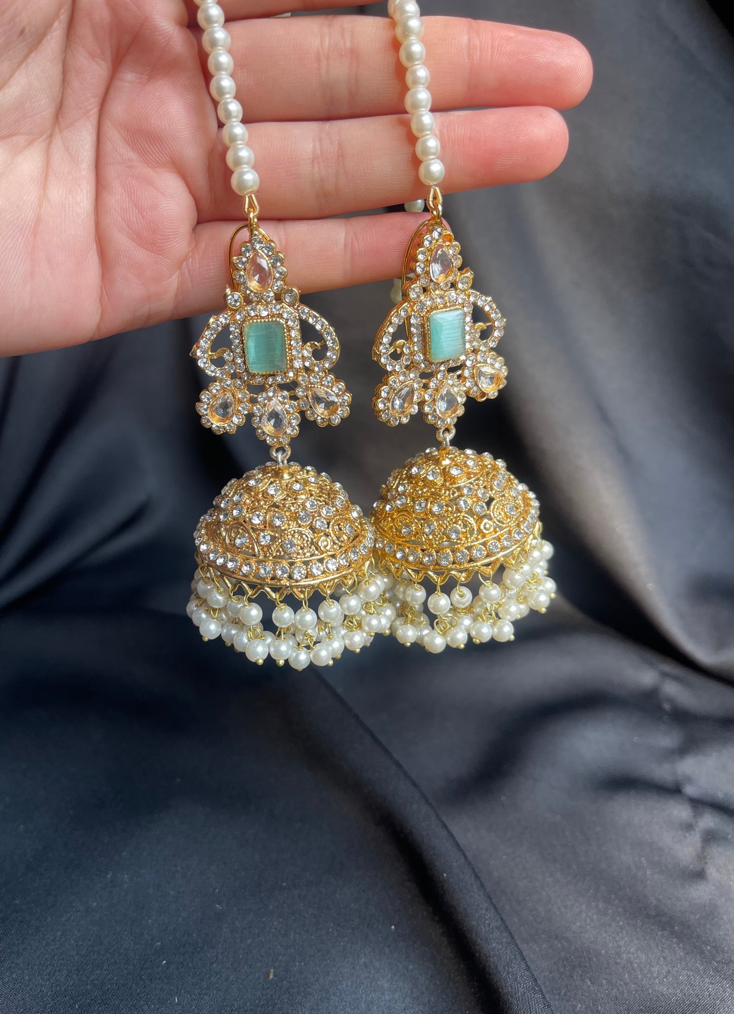 Glow Jhumkas-22KT Goldplated