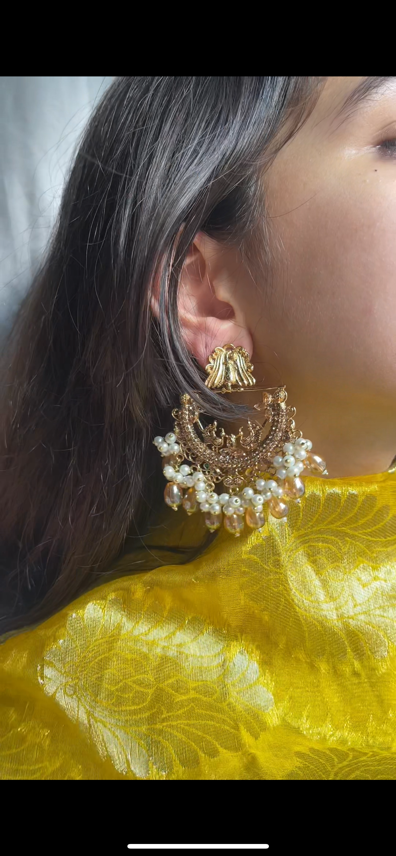 Champagne Elegance Drop Earrings
