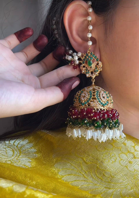 Green Jhumka